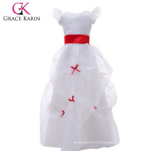 Grace Karin White Long Flower Girls Dress Latest Dress Designs For Flower Girls CL4488